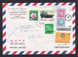 KOREA - Envelope Sent Via Air Mail From Korea To Switzerland 1984, Nice Franking / 2 Scans - Korea (Zuid)