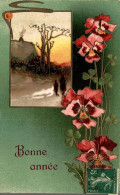 O7 - Carte Postale Fantaisie Gaufrée - Bonne Année - Nouvel An