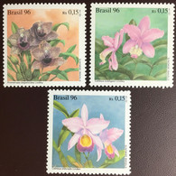 Brazil 1996 World Orchid Conference Orchids MNH - Orchidées