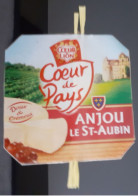 ETIQUETTE COEUR DE LION . COEUR DE PAYS . ANJOU LE SAINT AUBIN . - Fromage