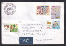 PAKISTAN - Envelope Sent By Air Mail From Pakistan To Zagreb, Nice Franking / 2 Scans - Pakistán