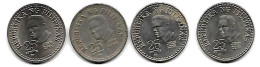 PHILIPPINES  Réforme Coinnage, 25 Sentimos, LUNA  KM 227  , 4 Pièces Série Complète  1979 à 1982 SUP - Philippinen