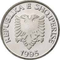 Albanie, 5 Lekë, 1995, Rome, Nickel Plaqué Acier, SUP, KM:76 - Albanien