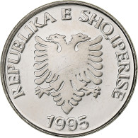 Albanie, 5 Lekë, 1995, Rome, Nickel Plaqué Acier, SUP, KM:76 - Albania
