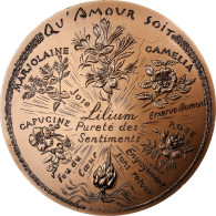France, Médaille, Fleurs D'Amour, Bronze, MDP, SPL - Sonstige & Ohne Zuordnung