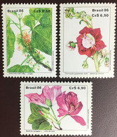 Brazil 1986 Flowers MNH - Andere & Zonder Classificatie