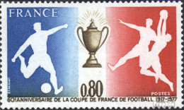 Frankreich 2035 (kompl.Ausg.) Postfrisch 1977 Fußball - Neufs