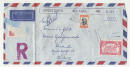 Afghanistan Air Mail Letter Cover Posted Registered 196? To Wien B240503 - Afganistán