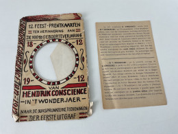 12 Feest-Prentkaarten - 100 Jaar Hendrik Conscience - Kaarten Zelf In Zeer Goede Staat! - Antwerpen
