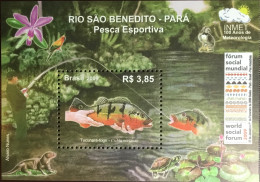 Brazil 2009 INMET Centenary Fish Minisheet MNH - Peces