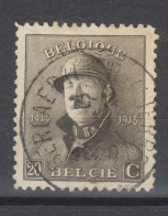 COB 170 Oblitération Centrale BERLAER (LIER) (LIERRE) - 1919-1920 Roi Casqué