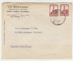 La Mexicana, Monterrey Company Letter Cover Posted 1924 B240503 - Mexico