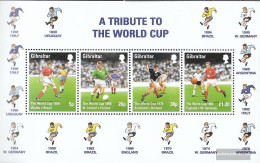 Gibraltar Block31 (complete Issue) Unmounted Mint / Never Hinged 1998 Football-WM In France - Gibraltar