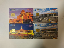 China Railcom Chip Cards, CRC-IC-P3, Railway Station, (4pcs) - China