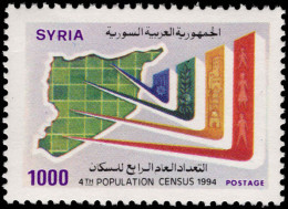 Syria 1994 Fourth Population Census Unmounted Mint. - Syria