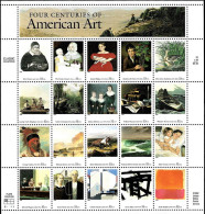 1998 American Artists - Sheet Of 20, Mint Never Hinged - Nuovi