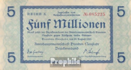 Dresden-Neustadt Inflationsgeld Stadt Dresden-Neustadt Gebraucht (III) 1923 5 Millionen Mark - 5 Millionen Mark