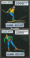 Guinea-Bissau 4660-4661 (kompl. Ausgabe) Postfrisch 2010 Biathlon - Guinea-Bissau