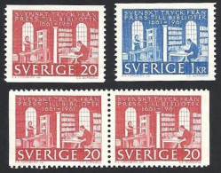 Schweden, 1961, Michel-Nr. 476-477 A + D/D, **postfrisch - Ongebruikt