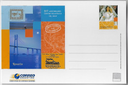 Argentina 2003 Postal Stationery Card 50 Years Dr. Gray Philatelic Center Suspension Bridge Rosario - Victoria Unused - Postal Stationery
