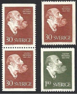 Schweden, 1960, Michel-Nr. 461-462 C + D/D, **postfrisch - Neufs