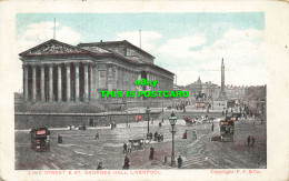 R595892 Lime Street And St. Georges Hall. Liverpool. F. F. D. And D. 1905 - Monde