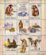 Guinea-Bissau 3149-3153 Kleinbogen (kompl. Ausgabe) Postfrisch 2005 Neandertaler, Mineralien - Guinée-Bissau