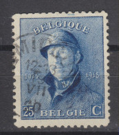 COB 171 Oblitération Centrale REMICOURT - 1919-1920 Albert Met Helm