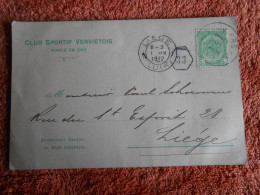 Publicité Club Sportf Verviers 1903 Secrétariat Rue Chapuis  Cpa - Werbung