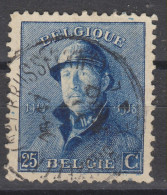 COB 171 Oblitération Centrale BRUXELLES (Nd) - 1919-1920 Albert Met Helm