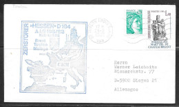 1982 France - German Navy Ship In Toulon - Zerstorer "Hessen" - Covers & Documents