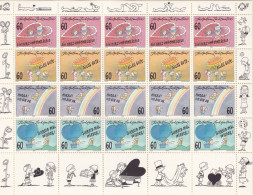 Liechtenstein, 1995, 1111/14, MNH **,  Grußmarken. Kleinbogen - Ungebraucht