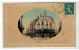 76 DIEPPE #16412 LE CAFE DES TRIBUNAUX ET LA GRANDE RUE CARTE MEDAILLON - Dieppe