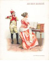 CHROMO #MK41310 AU BON MARCHE LE FIFRE ET LE CLAVECIN PAR ILLUSTRATEUR JULES GIRARDET - Au Bon Marché