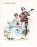 CHROMO #MK41308 AU BON MARCHE LA GUITARE PAR ILLUSTRATEUR JULES GIRARDET - Au Bon Marché