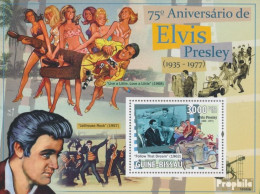 Guinea-Bissau Block 742 (kompl. Ausgabe) Postfrisch 2010 75. Geburtstag Von Elvis Presley - Guinée-Bissau
