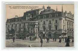 63 CLERMONT FERRAND #11340 THEATRE ET STATUE DE VERCINGETORIX N°418 TRAMWAY - Clermont Ferrand