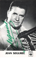 SPECTACLE #FG50588 JEAN SEGUREL CHANTEUR ACCORDEONISTE DEDICACE - Música Y Músicos