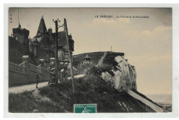 76 LE TREPORT #13497 LA FALAISE ET LE FUNICULAIRE - Le Treport