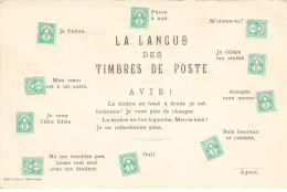 LANGAGE #MK48620 LE LANGUE DES TIMBRES DE POSTE - Autres & Non Classés