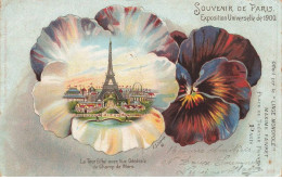 75 PARIS #SAN50313 EXPOSITION UNIVERSELLE DE 1900 LA TOUR EIFFEL AVEC VUE GENERALE DU CHAMP DE MARS - Mostre