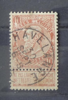 58 Avec Belle Oblitération Havelange - 1893-1907 Coat Of Arms