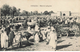 MAROC #DC51047 OUDJDA MARCHE INDIGENE BOEUFS BETAIL - Otros & Sin Clasificación