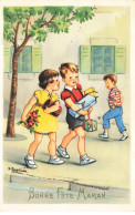 FETES VOEUX #MK48976 ENFANTS AVEC DES CADEAUX ET FLEURS - Mother's Day