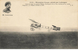 AVIATIONS #MK52738 MONOPLAN GOUPY PILOTE PAR M LADOUGNE - Autres & Non Classés