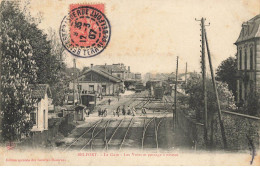 90 BELFORT #MK48370 LA GARE LES VOIES ET PASSAGE A NIVEAU - Autres & Non Classés