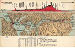 PANAMA #MK49120 BIRDS EYE VIEW OF PANAMA CANAL - Panamá