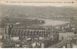 38 VIENNE #MK52148 FACADE LATERALE DE LA CATHEDRALE SAINT MAURICE ET LE RHONE + CACHET FRANCHISE - Vienne