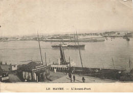76 LE HAVRE #MK52458 L AVANT PORT BATEAUX + CARTE PUBLICITAIRE E CARGILL IMPORTATION DIRECTE - Harbour