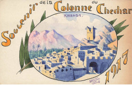 ALGERIE #FG53170 SOUVENIR DE LA COLONNE DU CHECHAR 1917 KHANGA FAIT MAIN GUERRE MILITARIA - Autres & Non Classés